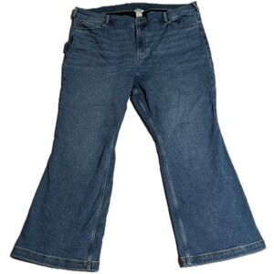 Duluth Trading Double Flex Brushed‎ Back Bootcut Jeans Womens 22W x 29 Stretch